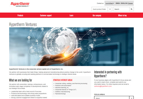 Hypertherm ventures