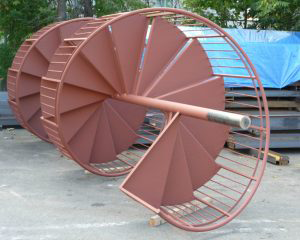Clarke Steel Project bygger en spiraltrappa
