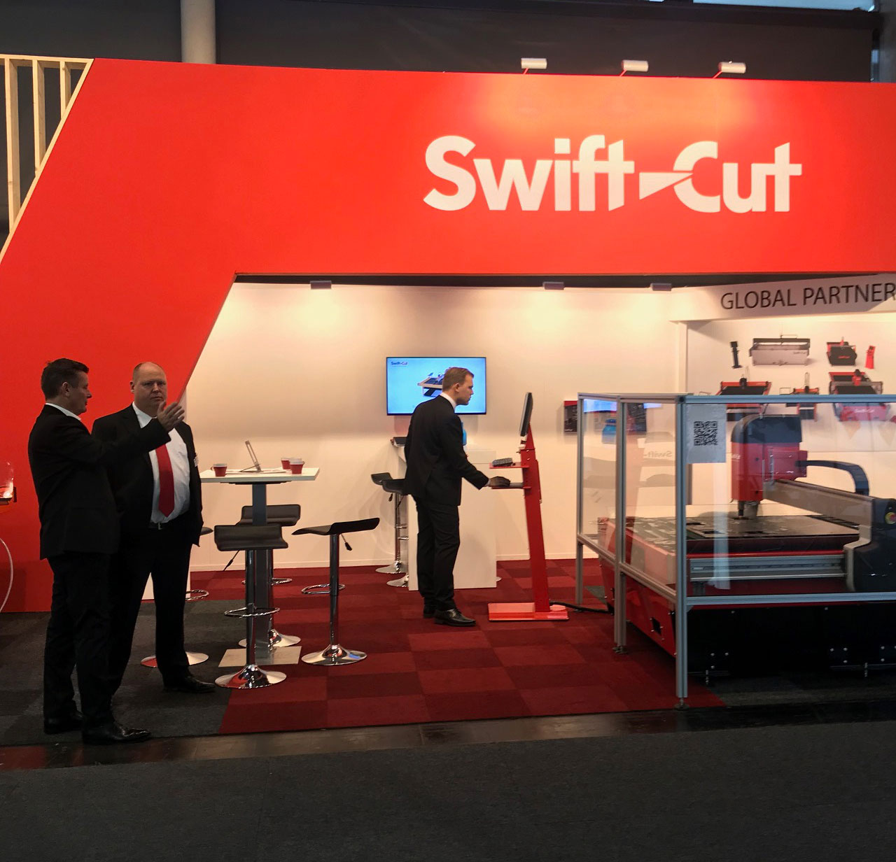 Swift-Cut demonstrating at Euroblech 2018