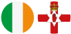 Drapeaux du Nord/République d'Irlande