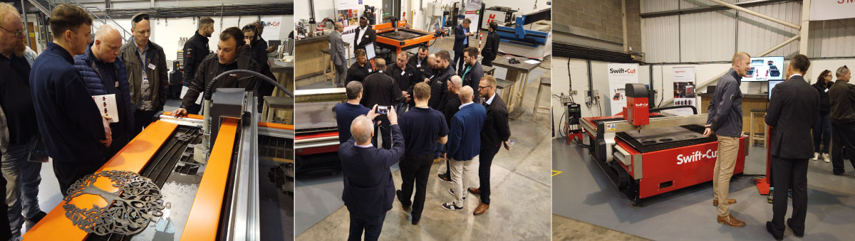 Swift-Cut UK open day October 2019 with the Swift-Cut Pro CNC plasma cutting table