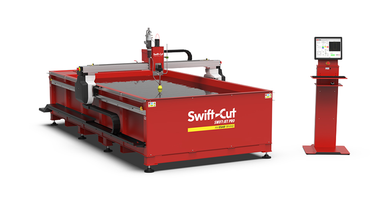 Swift-Cut Swift-Jet Pro Waterjet cutting table and console