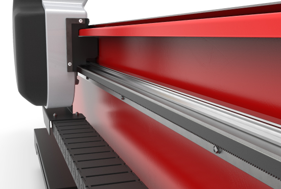 Close-up van de Swift-Cut Pro MK5 precisie-lineaire rail