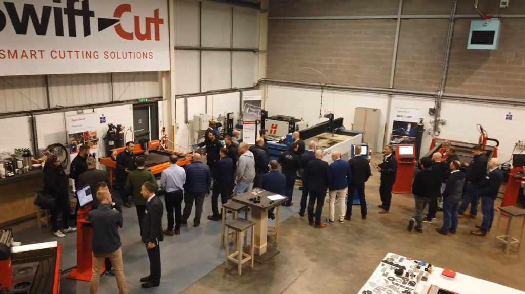 Foto scattata dall'alto durante l'Open Day di Swift-Cut