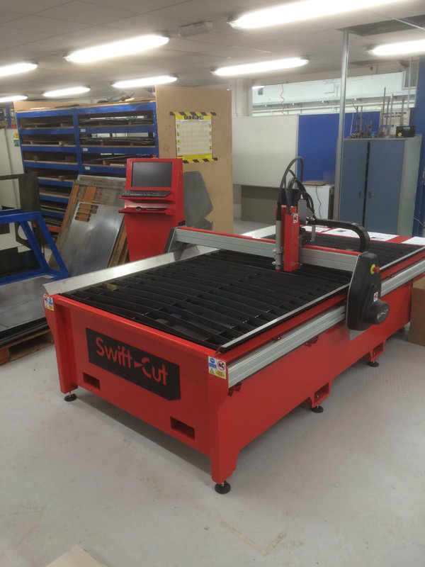Maudslay Workshop vid Nottingham Trent University med sin Swift-Cut  skärmaskin