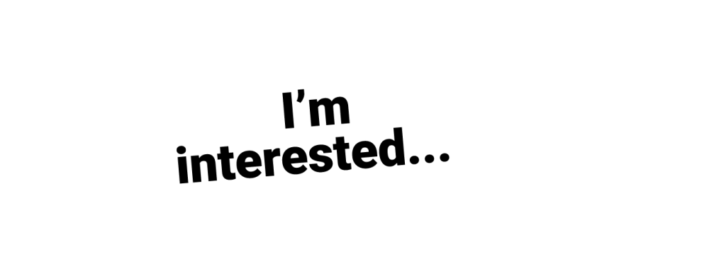 Yes I'm Interested graphic used on Swift-Cut form