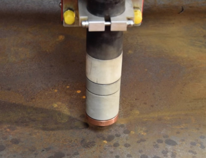 20 mm stål  A, O₂/luft-skärning på Swift-Cut CNC skärbord