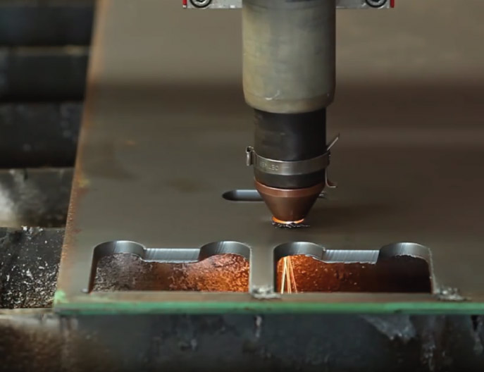 6 mm stål A, skärning på Swift-Cut CNC skärbord