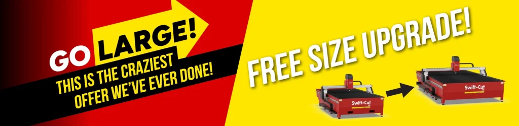 Swift-Cut upgrade Go Large offer web banner