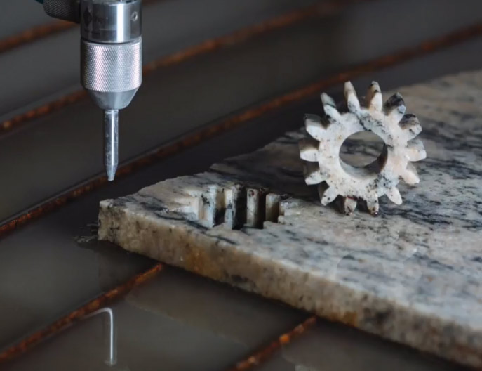 Tavolo di taglio a getto d'acqua CNC Swift-Jet Pro per il taglio di pietra da 20 mm