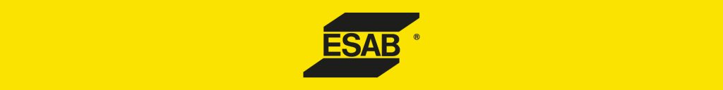 ESAB web banner - logo on yellow background