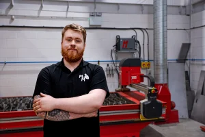 Metal Man Fabrication and Welding med sitt nya Swift-Cut CNC skärbord